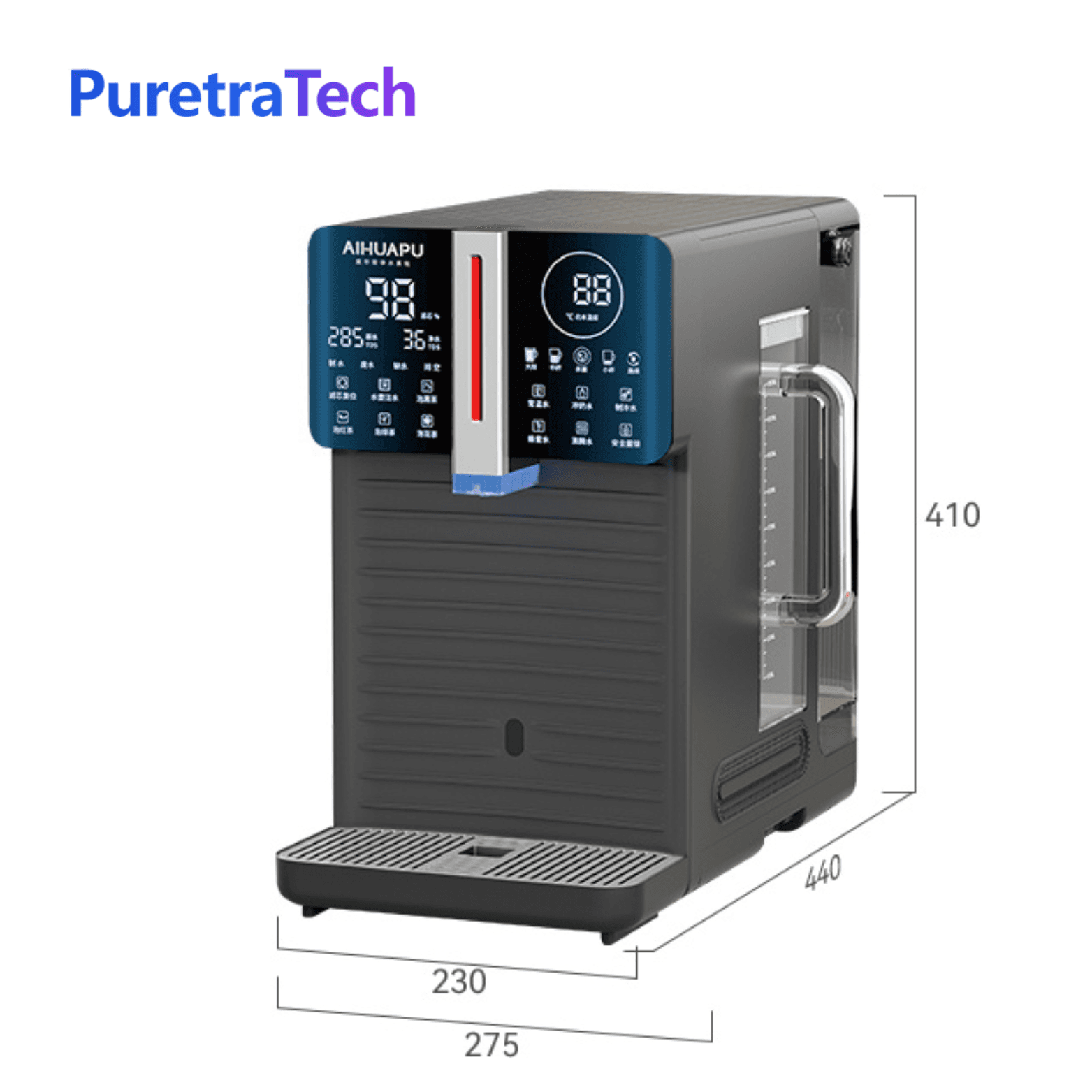 Home and office installation-free water purifier mineral spring machine instant hot integrated water dispenser RO reverse osmosis desktop water purifier