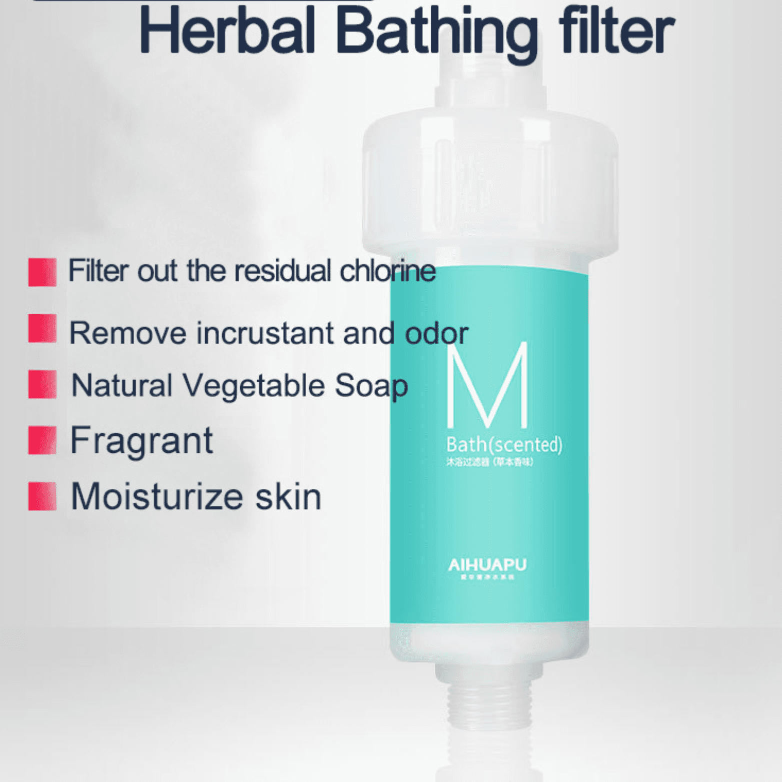Family use fragrance shower filter