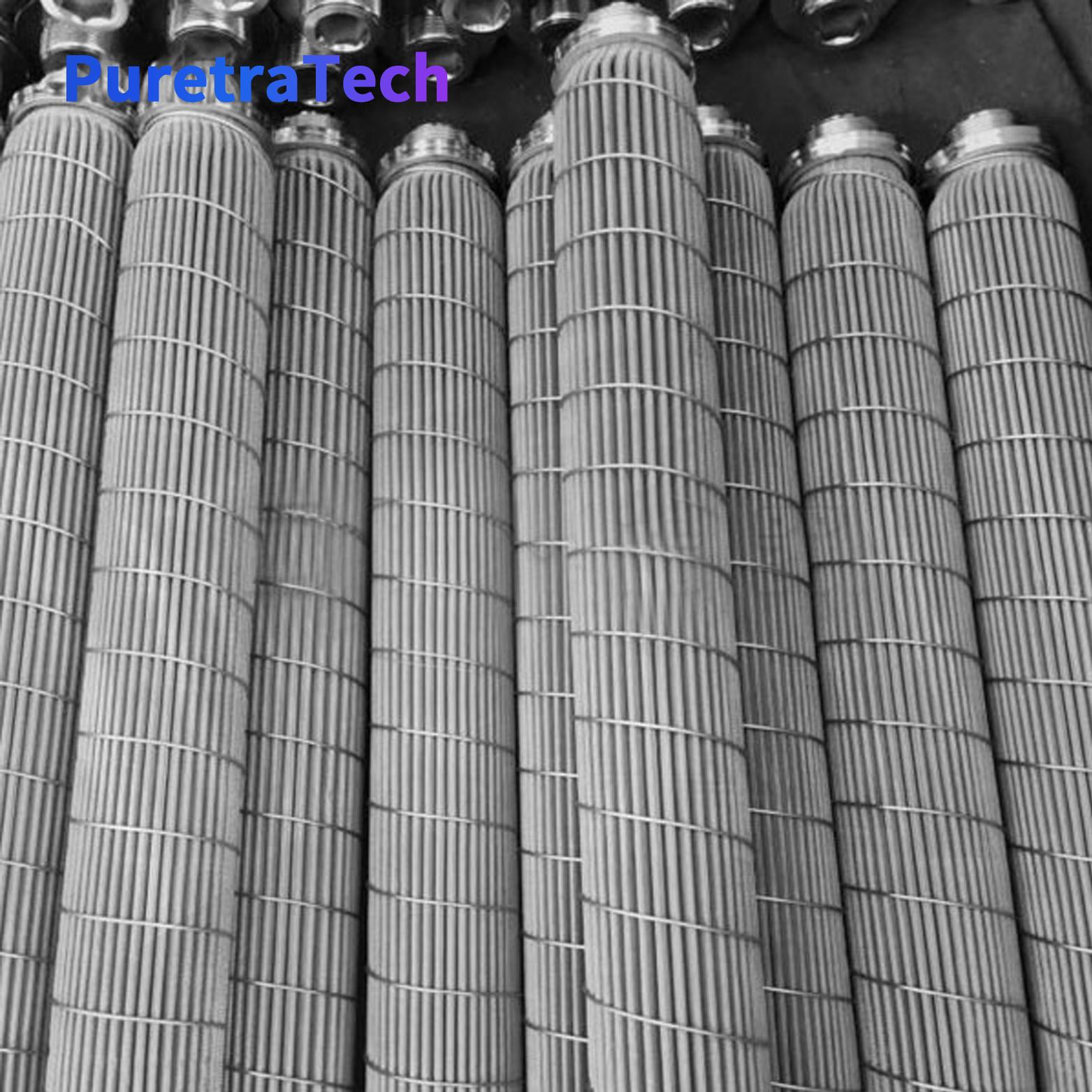 Pleated Melt Filter Element for High Temperature Gas Filtration
