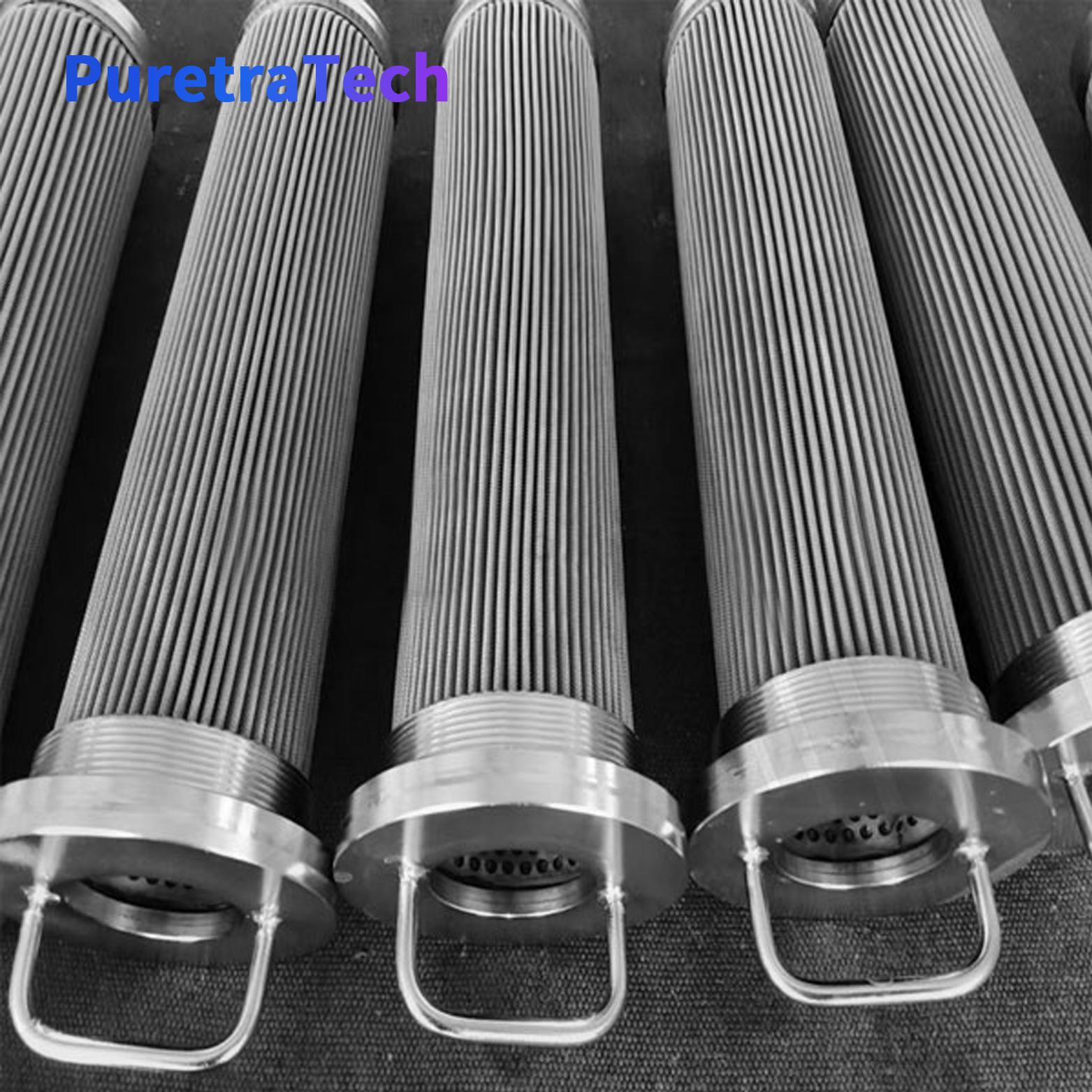 304 Stainless Steel Sintered Felt Pleated Filter Cartridge