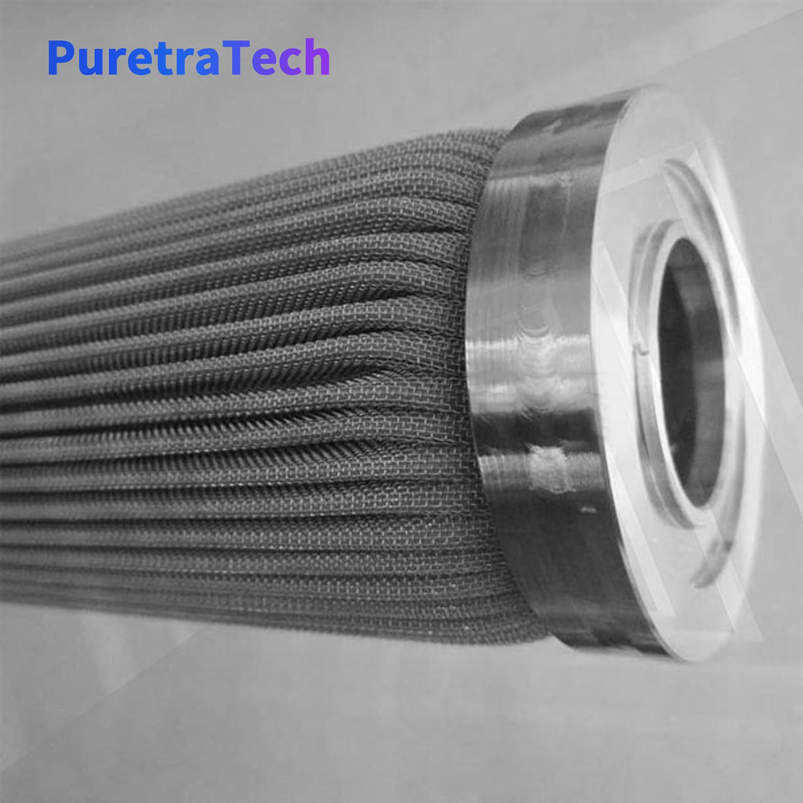 High Temperature Stainless Steel Sintered Felt Pleated Filter Cartridge